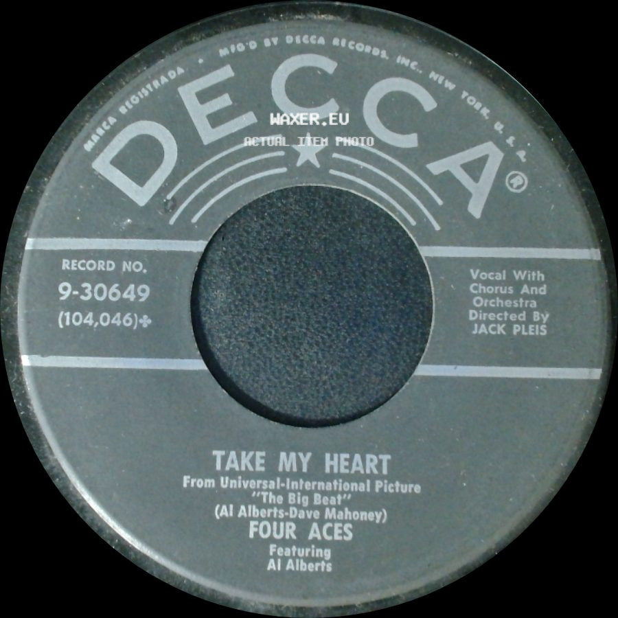 Four Aces - Take My Heart / Saturday Swing Out side A