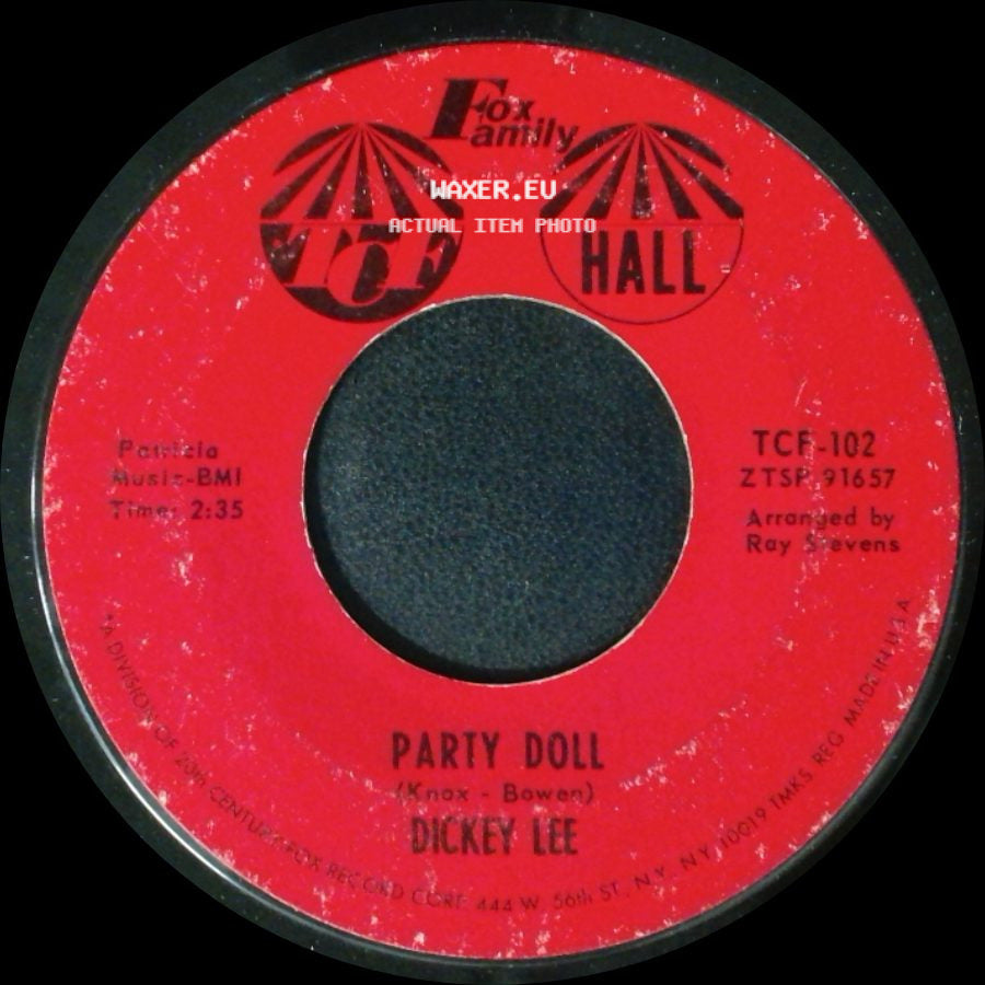 Dickey Lee - Party Doll / Laurie (Strange Things Happen) side A