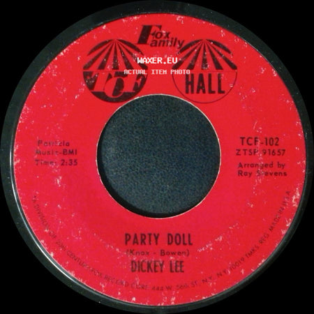 Dickey Lee - Party Doll / Laurie (Strange Things Happen) side A