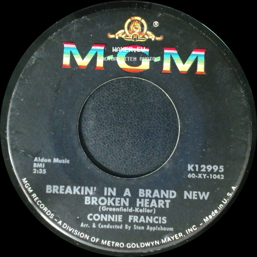 Connie Francis - Someone Else's Boy / Breakin' In A Brand New Broken Heart side B