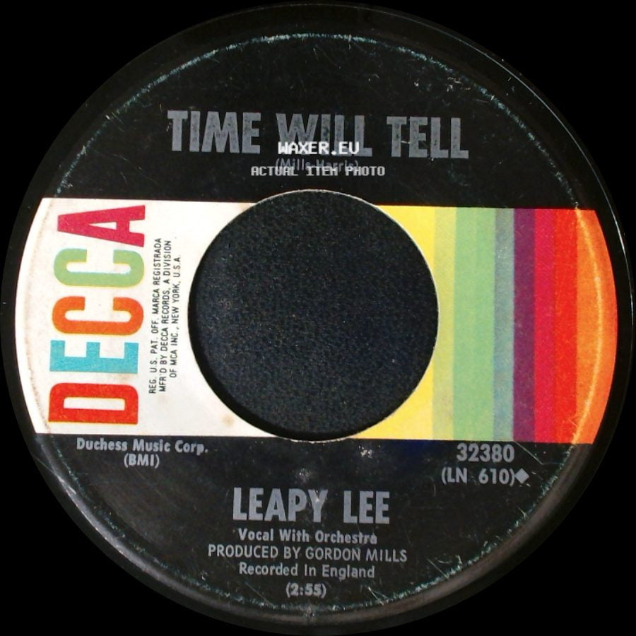 Leapy Lee - Little Arrows / Time Will Tell side B