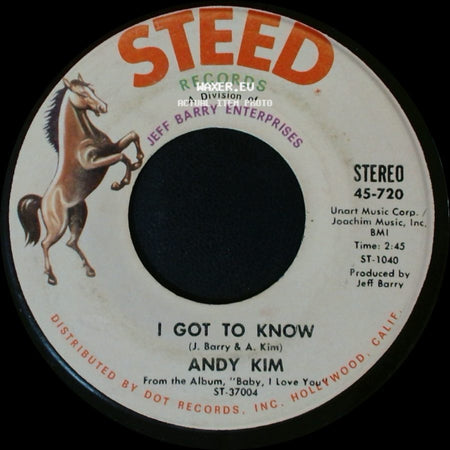 Andy Kim - So Good Together / I Got To Know side B