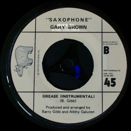 Frankie Valli / Gary Brown - Grease / Saxophone side B
