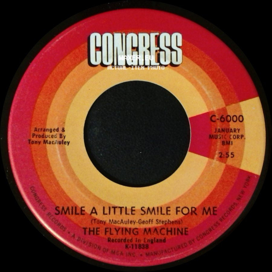 The Flying Machine - Maybe We've Been Loving Too Long / Smile A Little Smile For Me side B