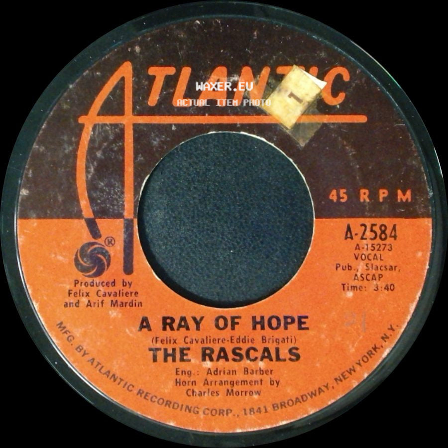 The Rascals - A Ray Of Hope / Any Dance'll Do! side A