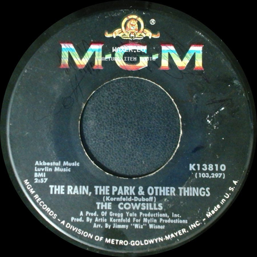 The Cowsills - River Blue / The Rain, The Park & Other Things side B
