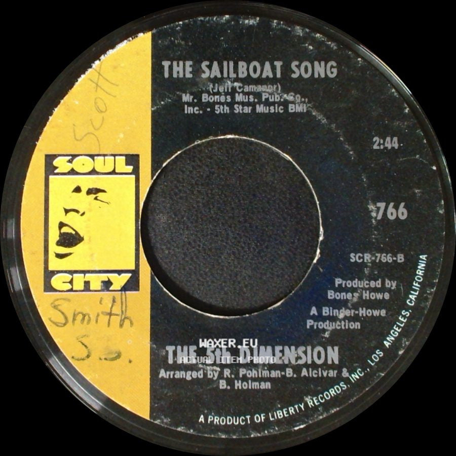 The 5Th Dimension - Stoned Soul Picnic / The Sailboat Song side B