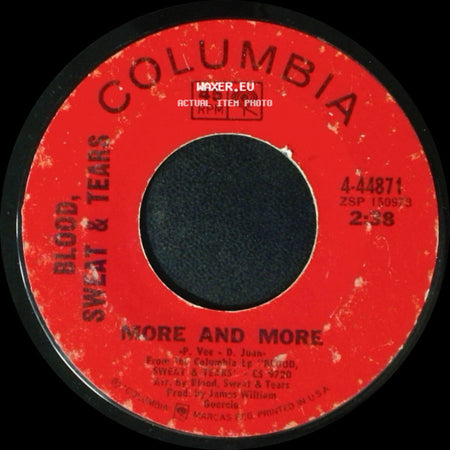 Blood, Sweat & Tears - More And More / Spinning Wheel side A