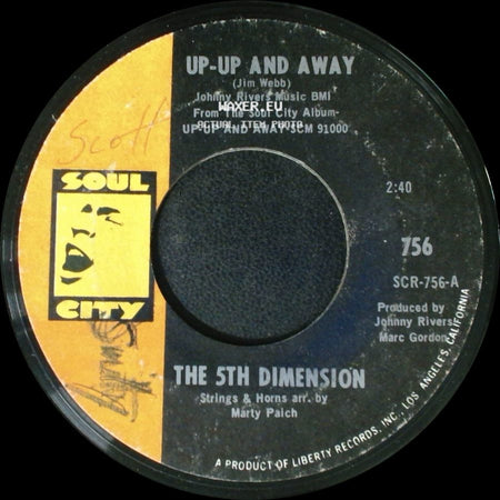 The 5Th Dimension - Up-Up And Away / Which Way To Nowhere side A