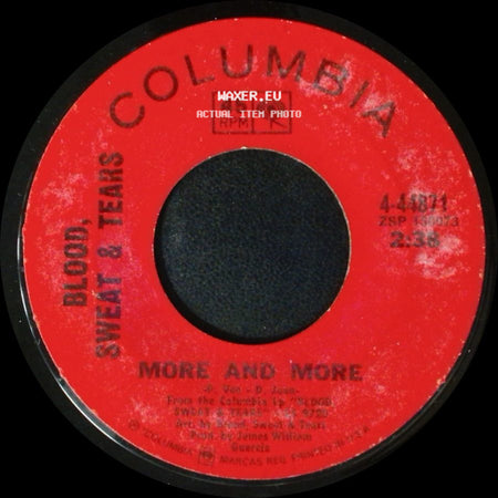 Blood, Sweat & Tears - More And More / Spinning Wheel side A