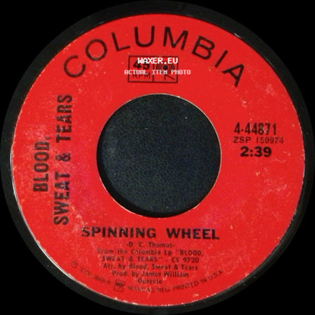Blood, Sweat & Tears - More And More / Spinning Wheel side B