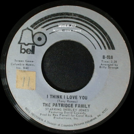 The Partridge Family - Somebody Wants To Love You / I Think I Love You side B