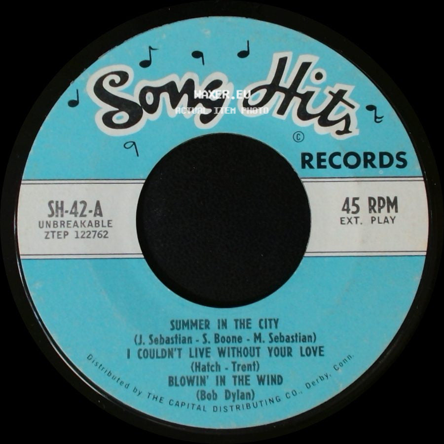 Unknown Artist - Summer In The City / I Couldn't Live Without Your Love / Blowin' In The Wind / Warm And Tender Love / Pretty Flamingo / See You In September side A