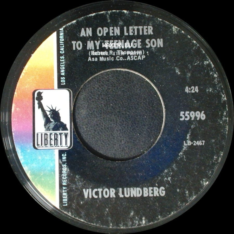 Victor Lundberg - An Open Letter To My Teenage Son / My Buddy Carl side A