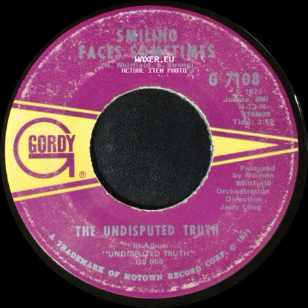 The Undisputed Truth - You Got The Love I Need / Smiling Faces Sometimes side B