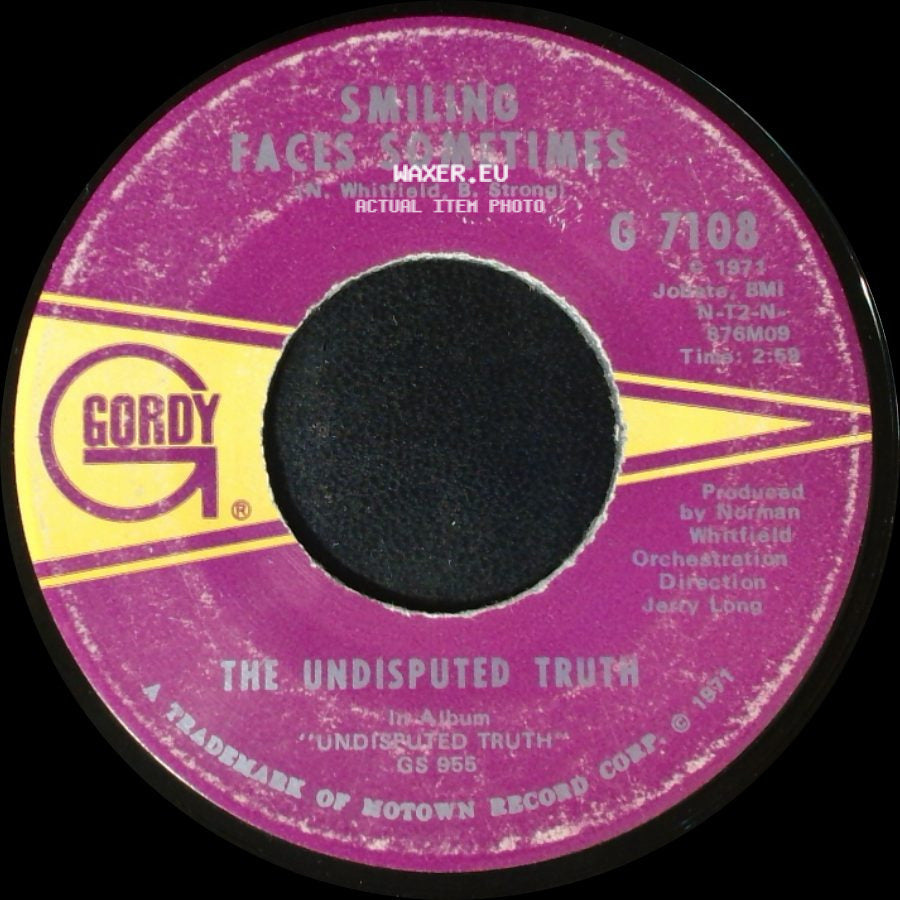 The Undisputed Truth - You Got The Love I Need / Smiling Faces Sometimes side B