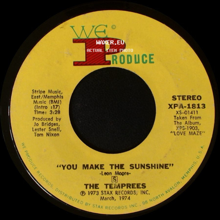 The Temprees - You Make Me Love You / You Make The Sunshine side B