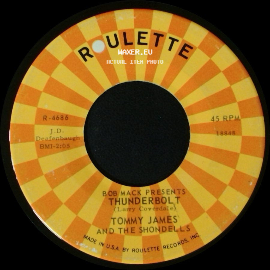 Tommy James And The Shondells - Thunderbolt / Hanky Panky side A