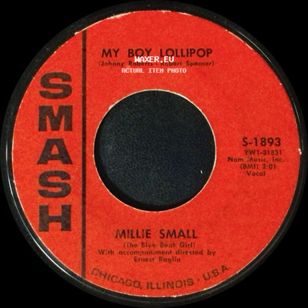 Millie Small - Something's Gotta Be Done / My Boy Lollipop side B
