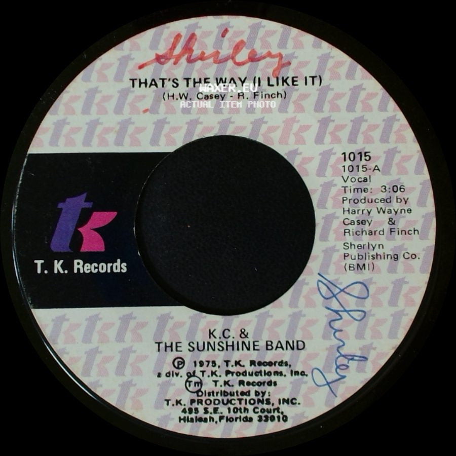 K.C. & The Sunshine Band - What Makes You Happy / That's The Way (I Like It) side B