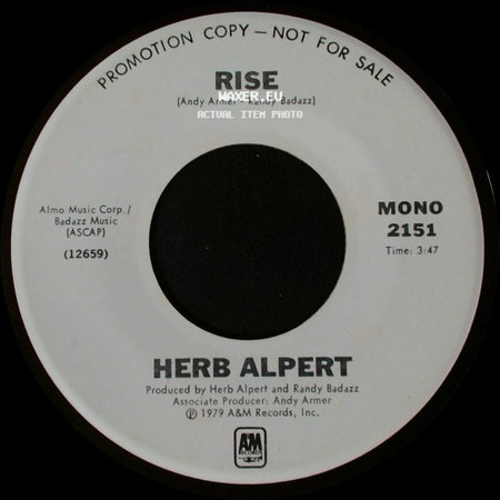 Herb Alpert - Rise / Rise side A