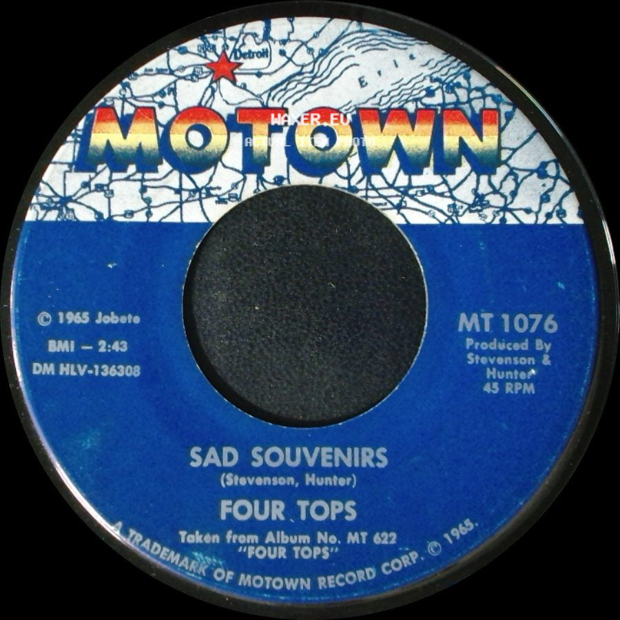 Four Tops - Sad Souvenirs / I Can't Help Myself side A