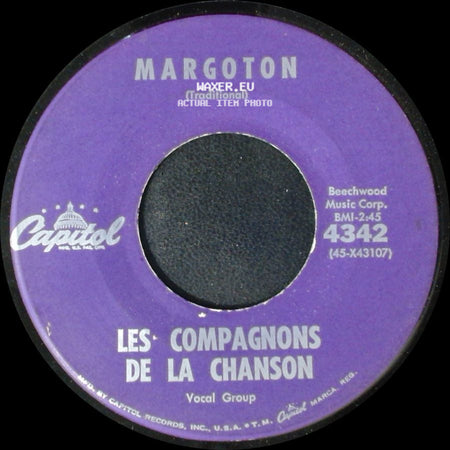 Les Compagnons De La Chanson - Down By The Riverside / Margoton side B