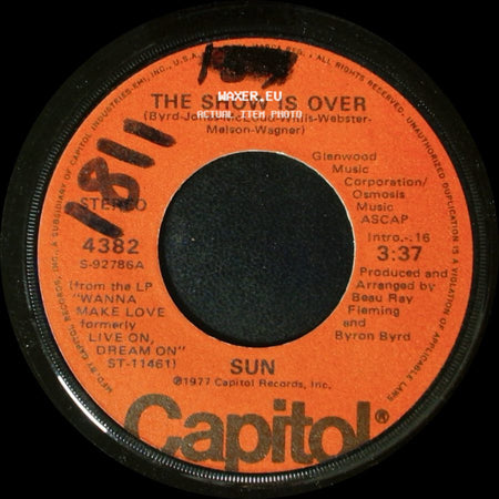 Sun - Boogie Bopper / The Show Is Over side B