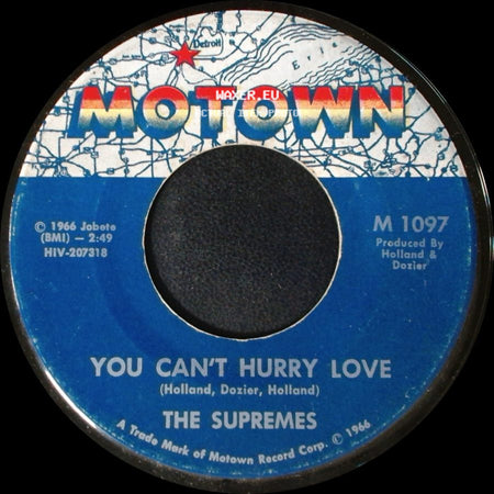 The Supremes - You Can't Hurry Love / Put Yourself In My Place side A
