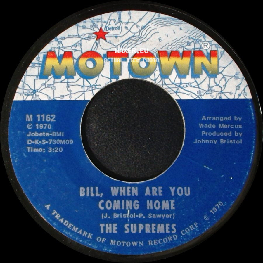 The Supremes - Up The Ladder To The Roof / Bill, When Are You Coming Home side B