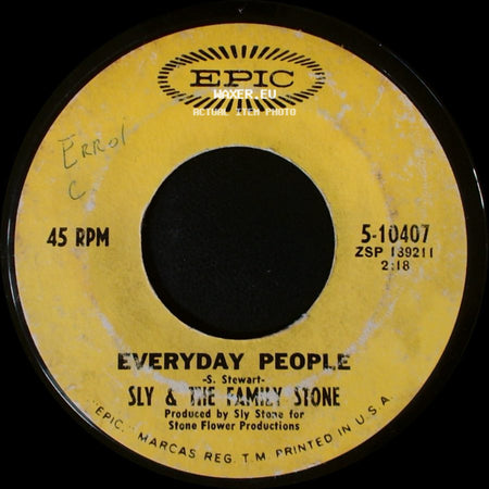 Sly & The Family Stone - Everyday People / Sing A Simple Song side A