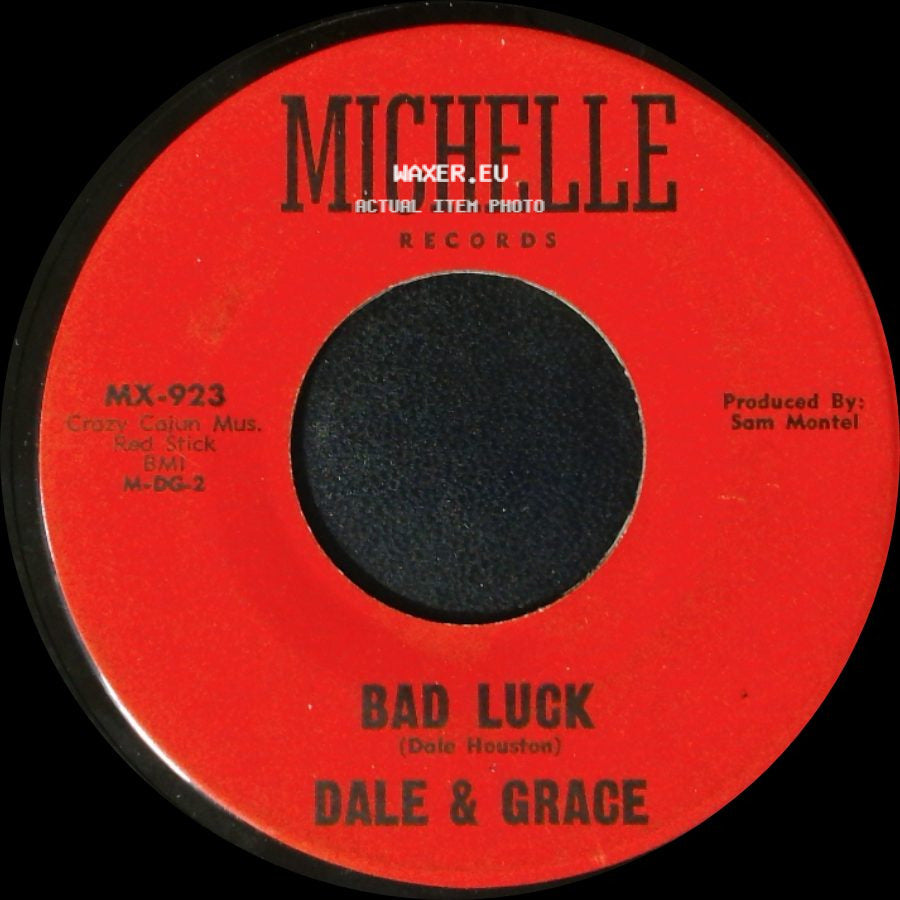 Dale & Grace - Stop And Think It Over / Bad Luck side B