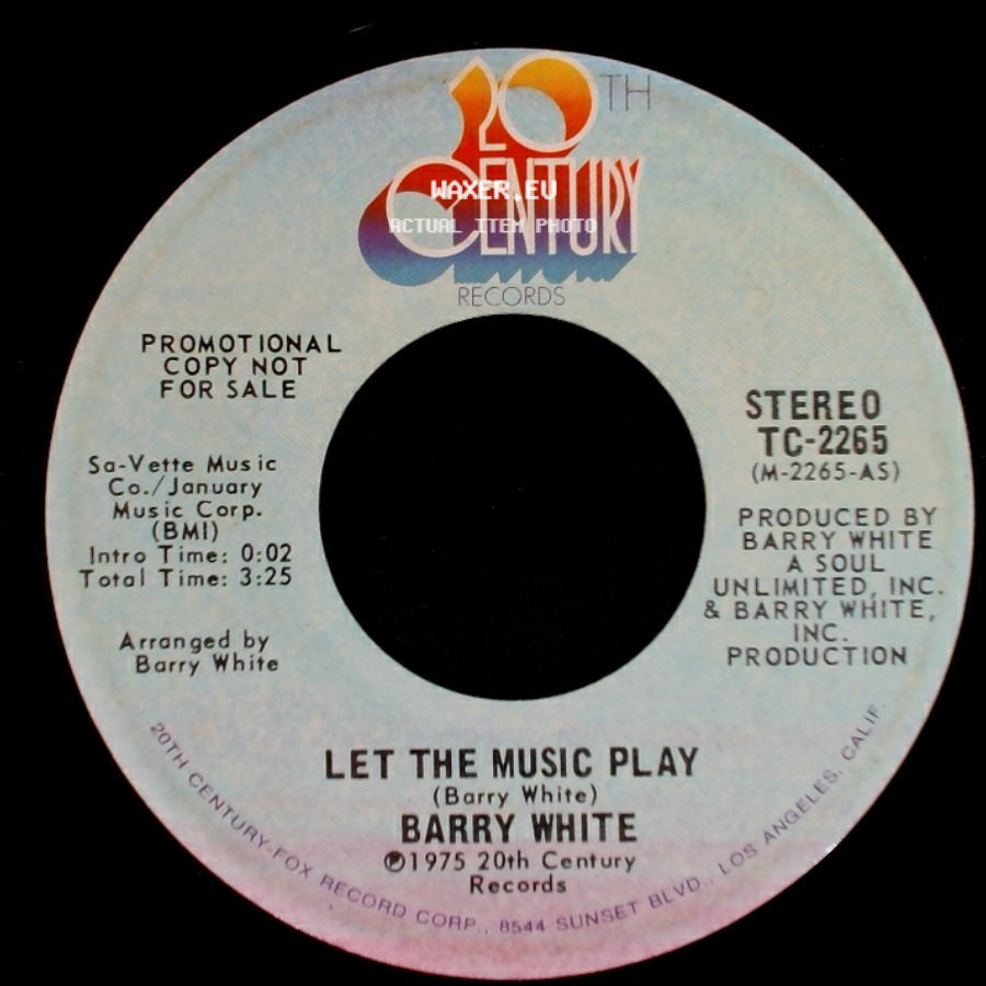 Barry White - Let The Music Play / Let The Music Play side B