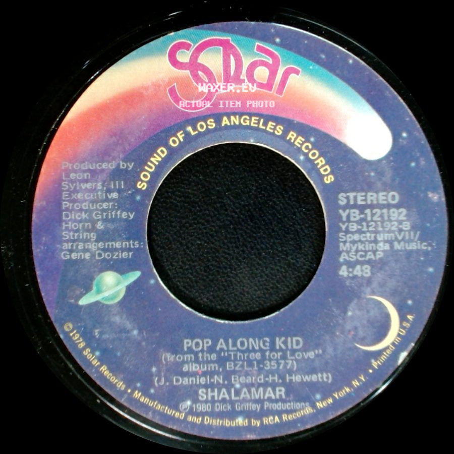 Shalamar - Make That Move / Pop Along Kid side B