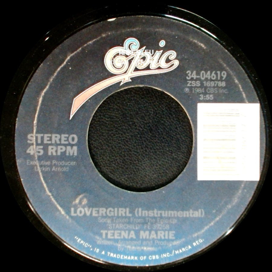 Teena Marie - Lovergirl (Instrumental) / Lovergirl side A