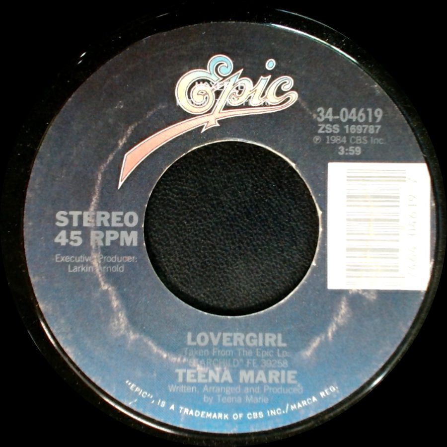 Teena Marie - Lovergirl (Instrumental) / Lovergirl side B