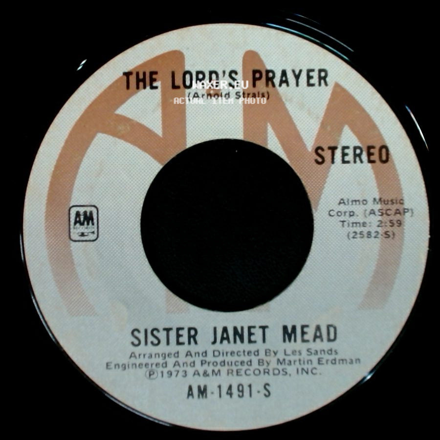 Sister Janet Mead - Brother Sun And Sister Moon / The Lord's Prayer side B