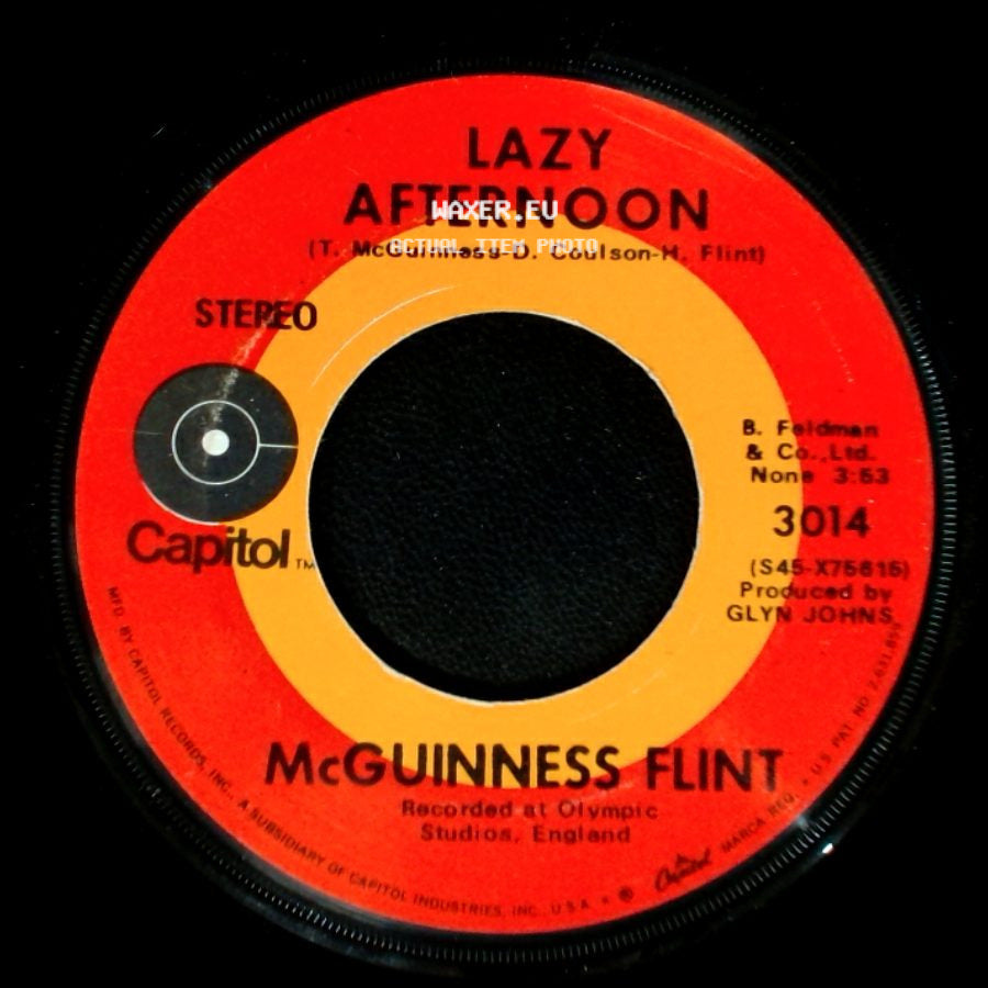 Mcguinness Flint - When I'm Dead And Gone / Lazy Afternoon side B