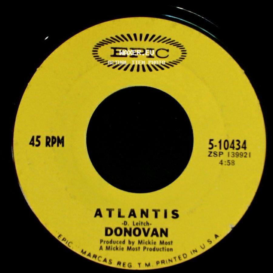 Donovan - Atlantis / To Susan On The West Coast Waiting side A