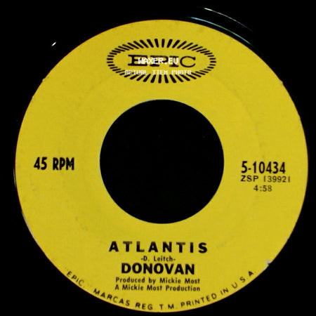 Donovan - Atlantis / To Susan On The West Coast Waiting side A