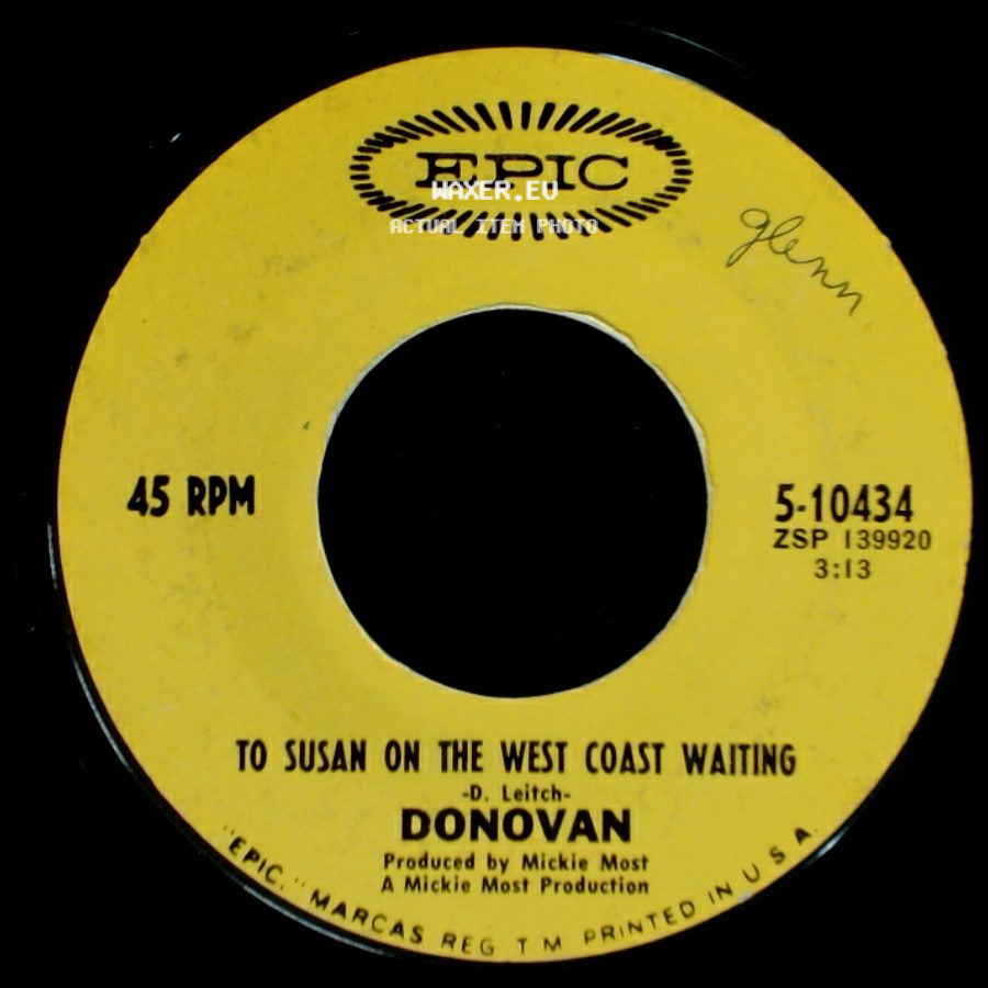Donovan - Atlantis / To Susan On The West Coast Waiting side B