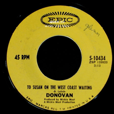 Donovan - Atlantis / To Susan On The West Coast Waiting side B