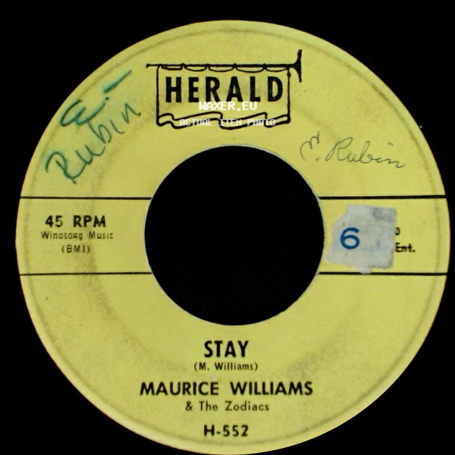 Maurice Williams & The Zodiacs - Stay / Do You Believe side A
