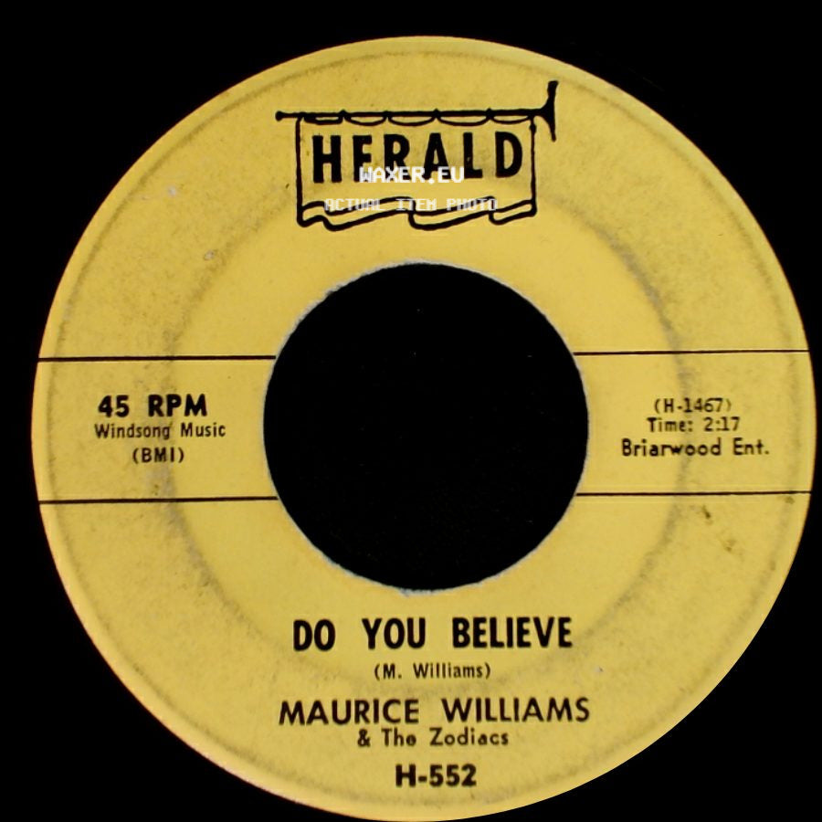 Maurice Williams & The Zodiacs - Stay / Do You Believe side B