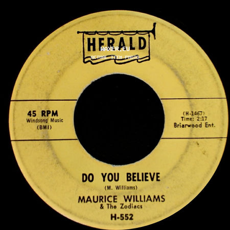 Maurice Williams & The Zodiacs - Stay / Do You Believe side B