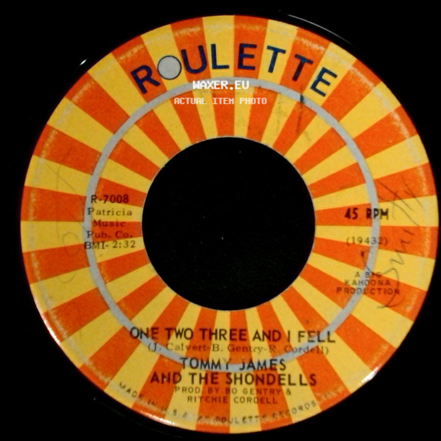 Tommy James And The Shondells - One Two Three And I Fell / Mony Mony side A