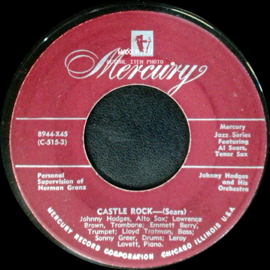 Johnny Hodges And His Orchestra - Jeeps Blues / Castle Rock side B