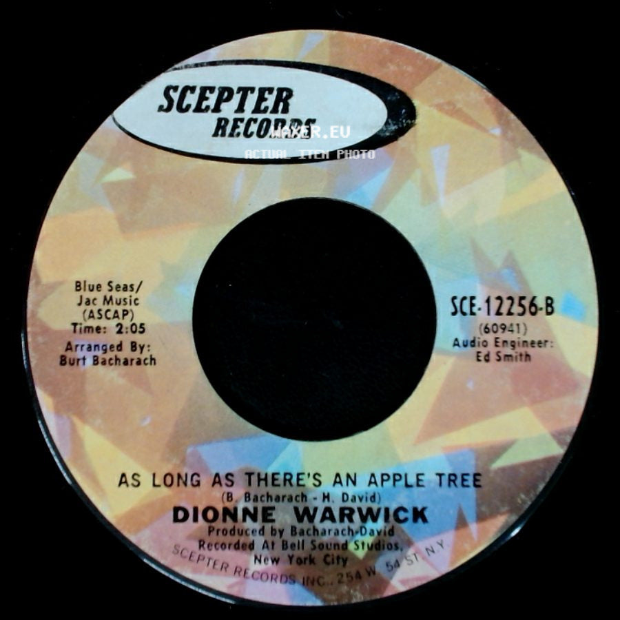 Dionne Warwick - Odds And Ends / As Long As There's An Apple Tree side B