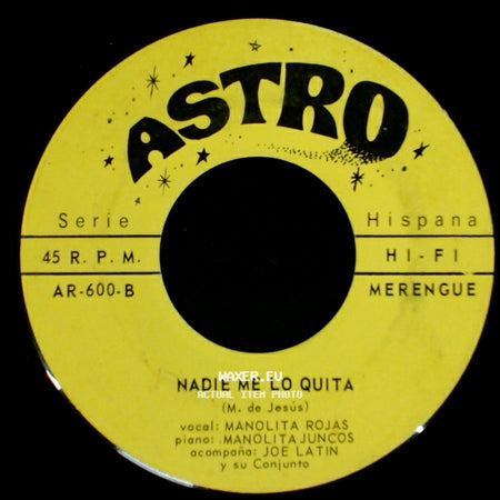 Manolita Rojas - Triste / Nadie Me Lo Quita side B