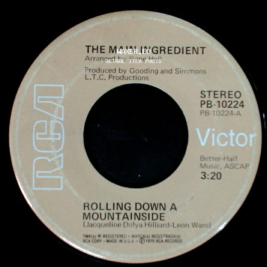 The Main Ingredient - Family Man / Rolling Down A Mountainside side B